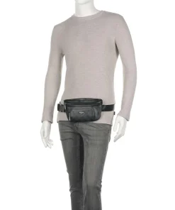 Vezzola Eco Gürteltasche Lederimitat dunkelgrau