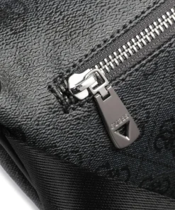 Vezzola Eco Gürteltasche Lederimitat dunkelgrau