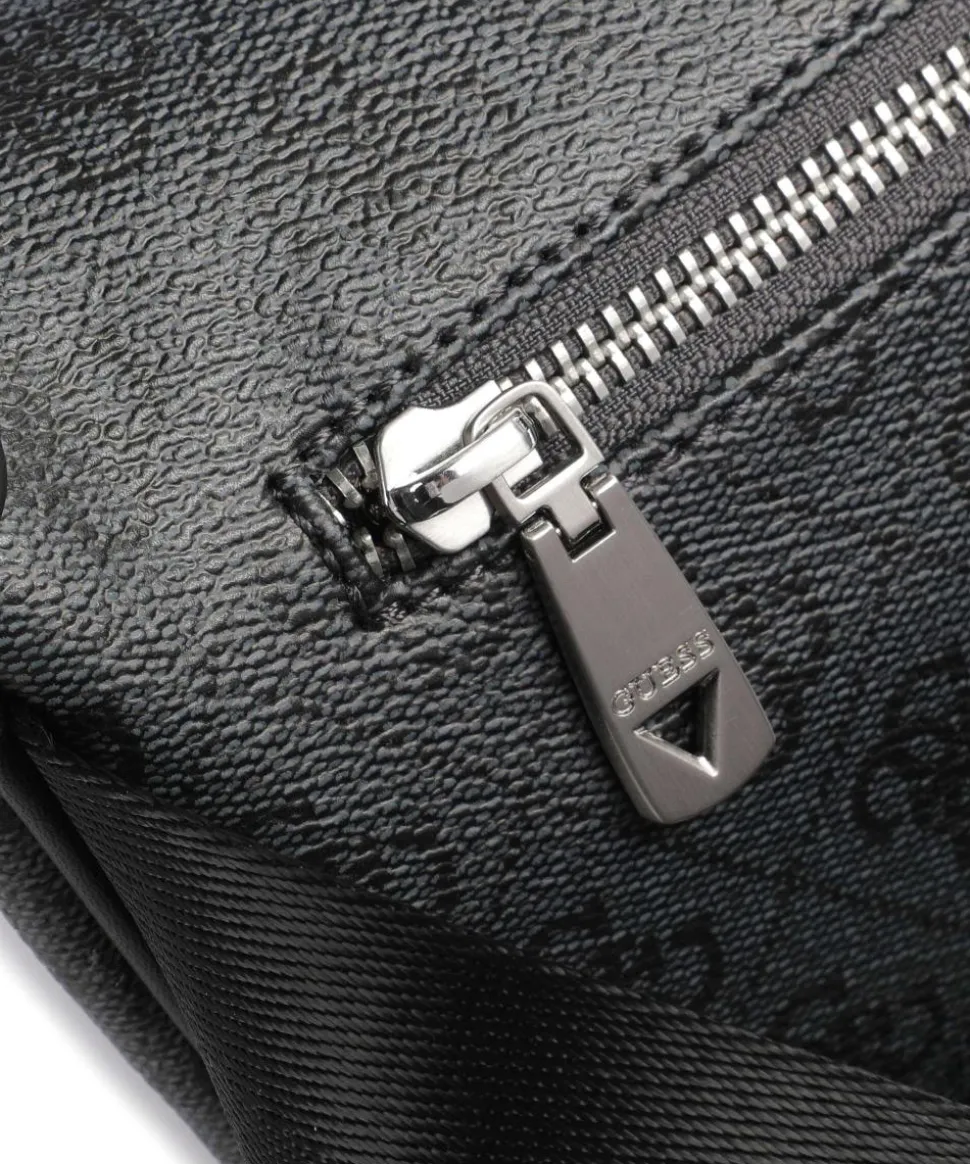 Vezzola Eco Gürteltasche Lederimitat dunkelgrau