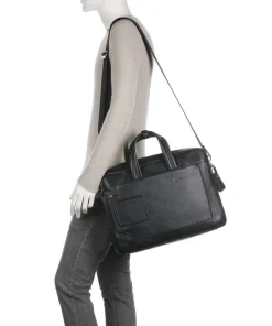 VIBE Aktentasche 15″ genarbtes Rindsleder schwarz