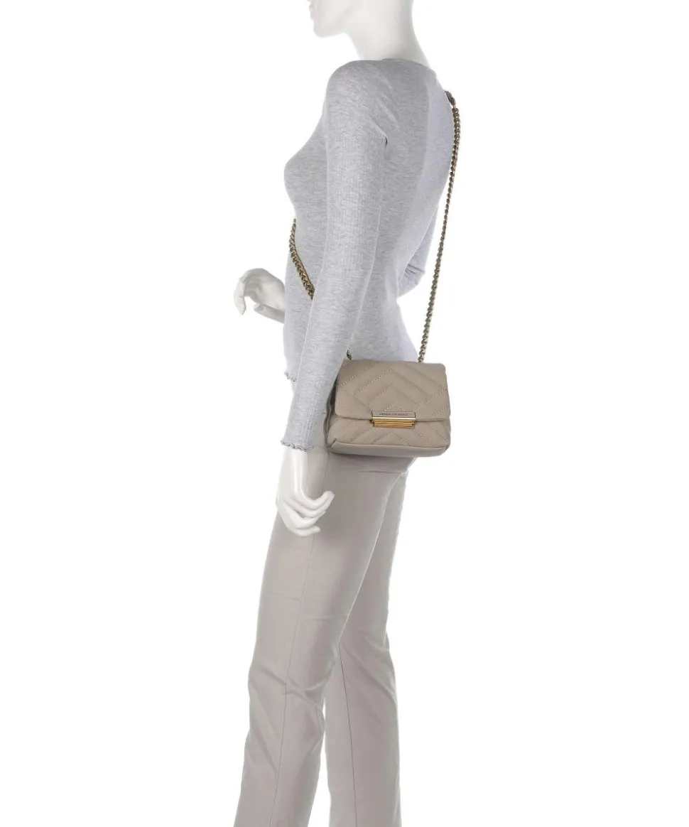 Victoria Mini Umhängetasche Lederimitat beige