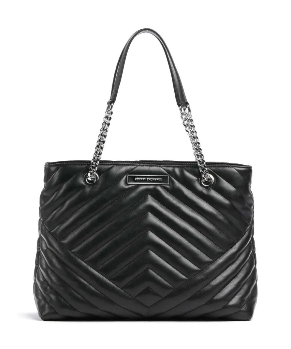 Victoria Shopper Lederimitat schwarz
