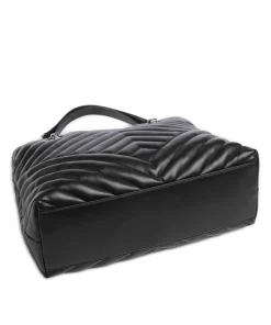 Victoria Shopper Lederimitat schwarz