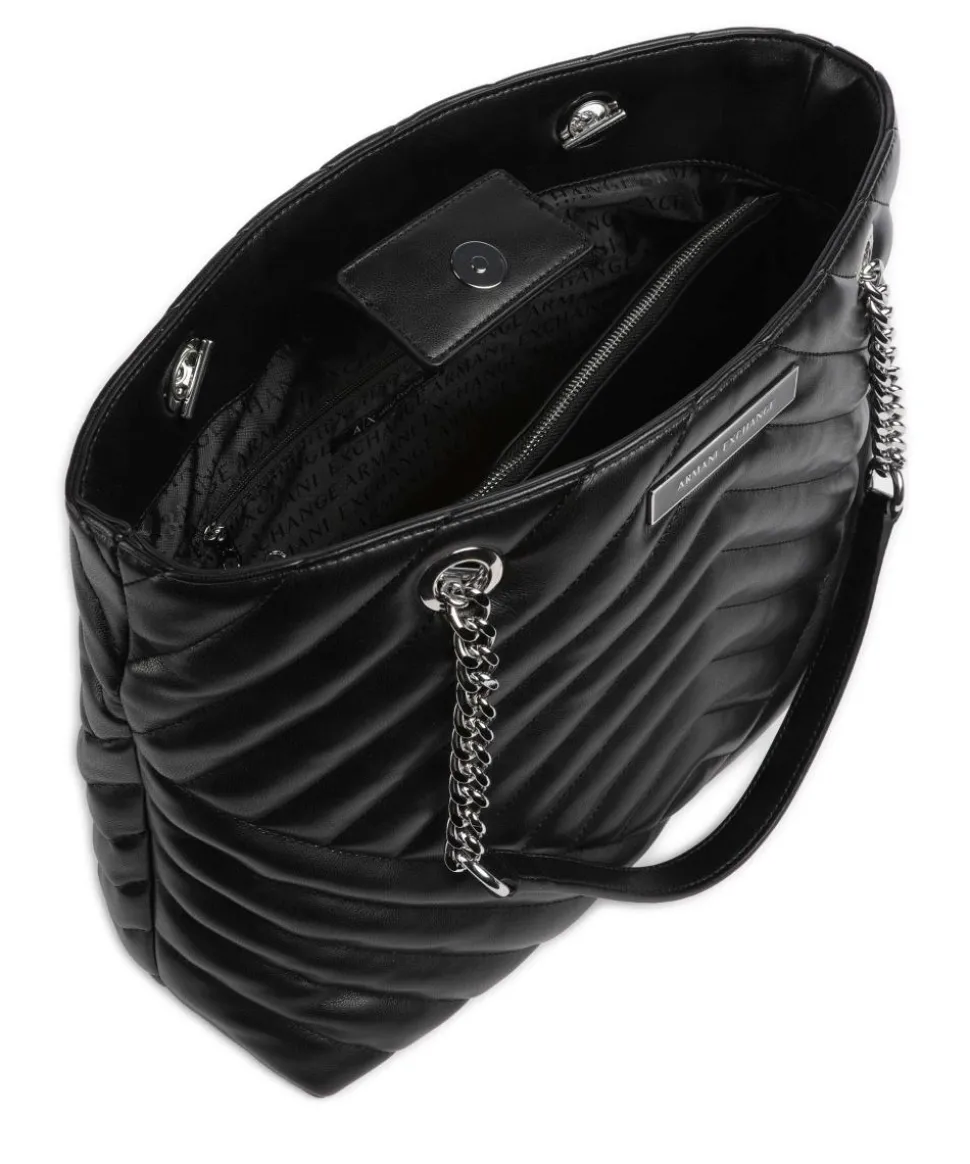 Victoria Shopper Lederimitat schwarz