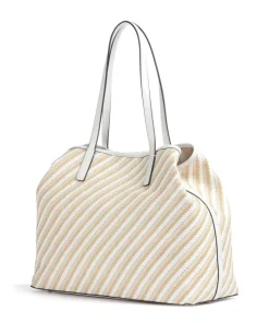 Vikky Large Shopper Kunststoff beige/weiß