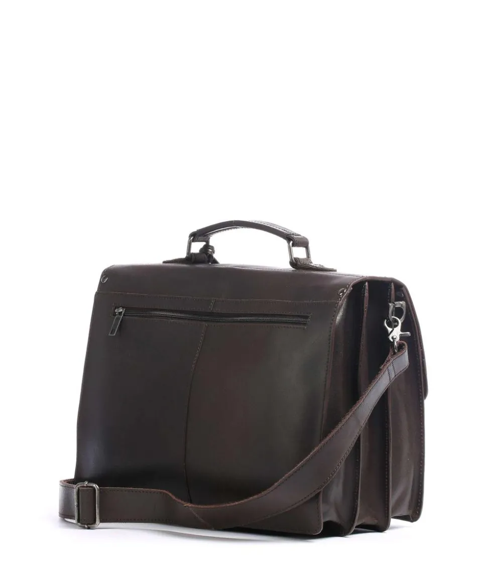 Vintage Dean Aktentasche Kalbsleder dunkelbraun