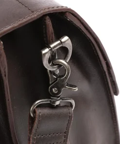 Vintage Dean Aktentasche Kalbsleder dunkelbraun