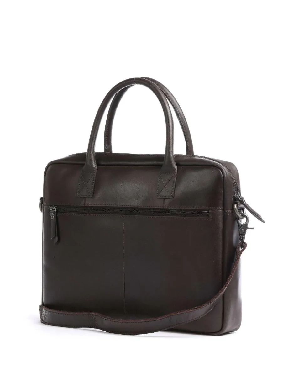 Vintage Jack Aktentasche 13″ Leder dunkelbraun