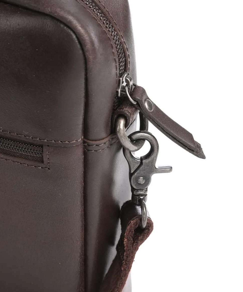 Vintage Jack Aktentasche 13″ Leder dunkelbraun