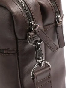 Vintage Jesse Aktentasche 15″ Leder dunkelbraun