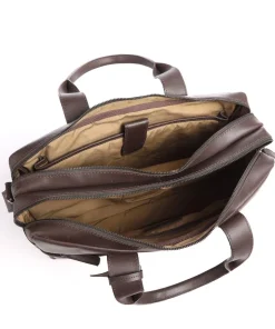 Vintage Jesse Aktentasche 15″ Leder dunkelbraun