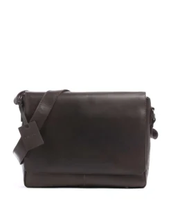 Vintage Juul Kuriertasche Kalbsleder dunkelbraun