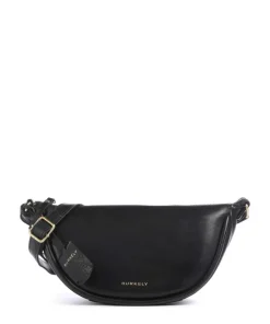 Vintage Veda Umhängetasche Leder schwarz