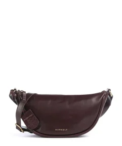 Vintage Veda Umhängetasche Leder dunkelrot