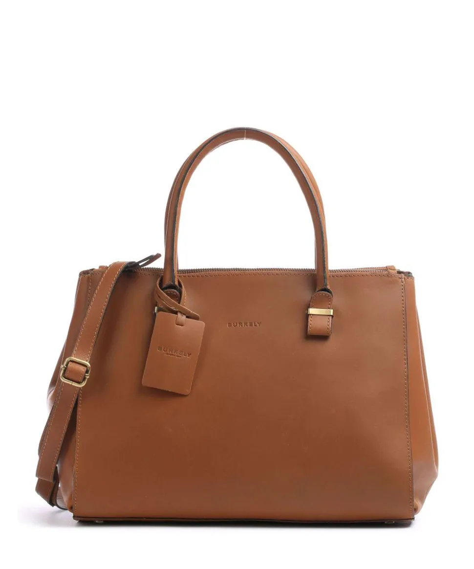 Vintage Wieske Handtasche Kalbsleder cognac