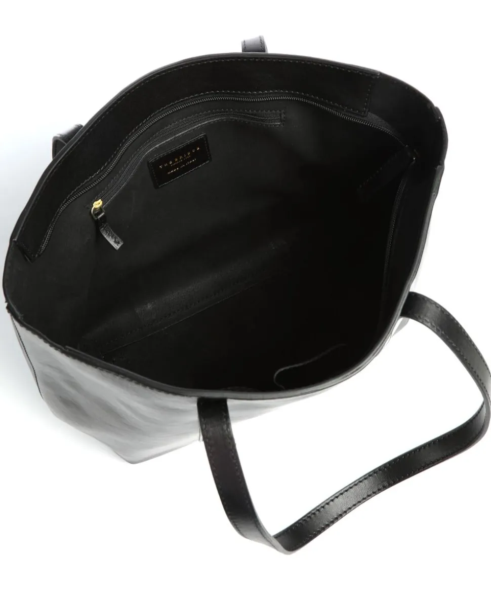 Vittoria Shopper glattes Rindsleder schwarz