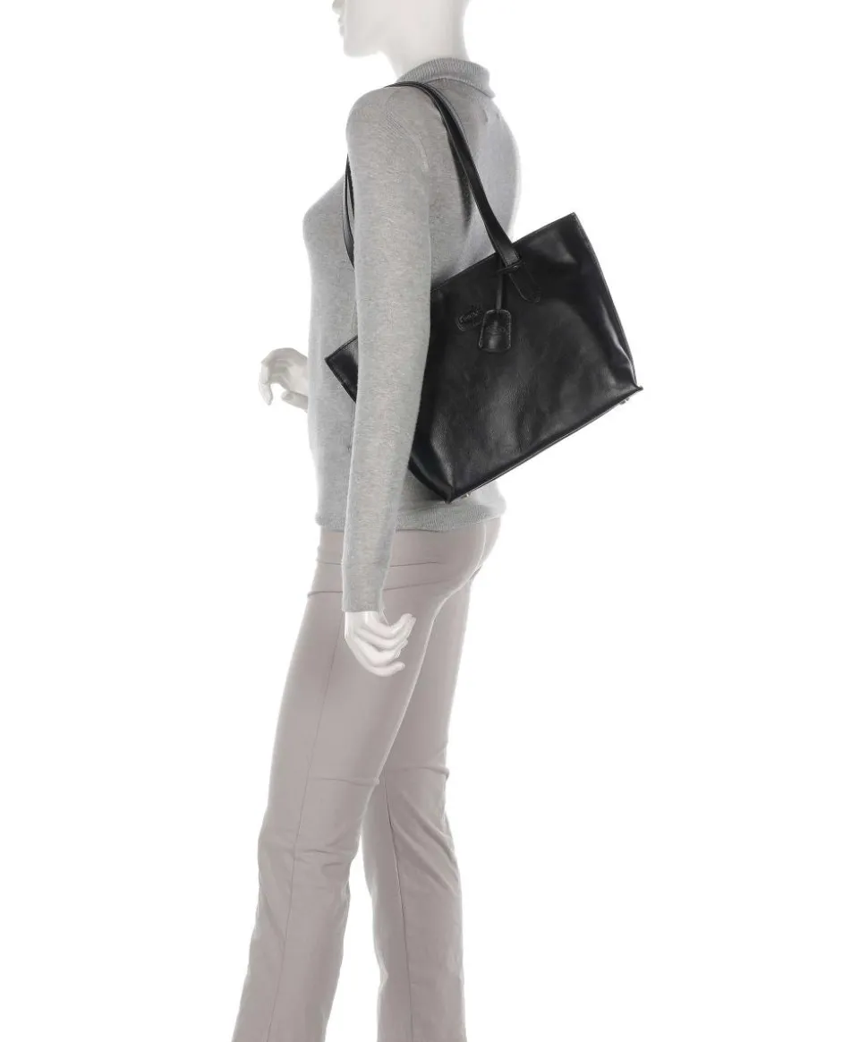 Volterra S Shopper Leder schwarz