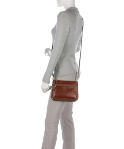 Volterra S Umhängetasche fein genarbtes Rindsleder braun