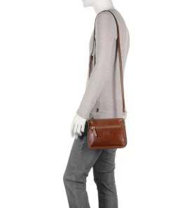 Volterra S Umhängetasche fein genarbtes Rindsleder braun