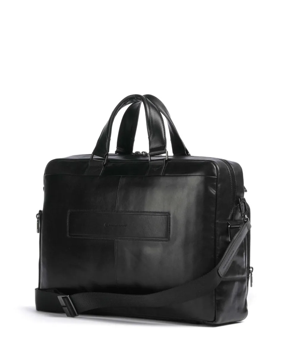 W136 Aktentasche 15″ fein genarbtes Rindsleder schwarz