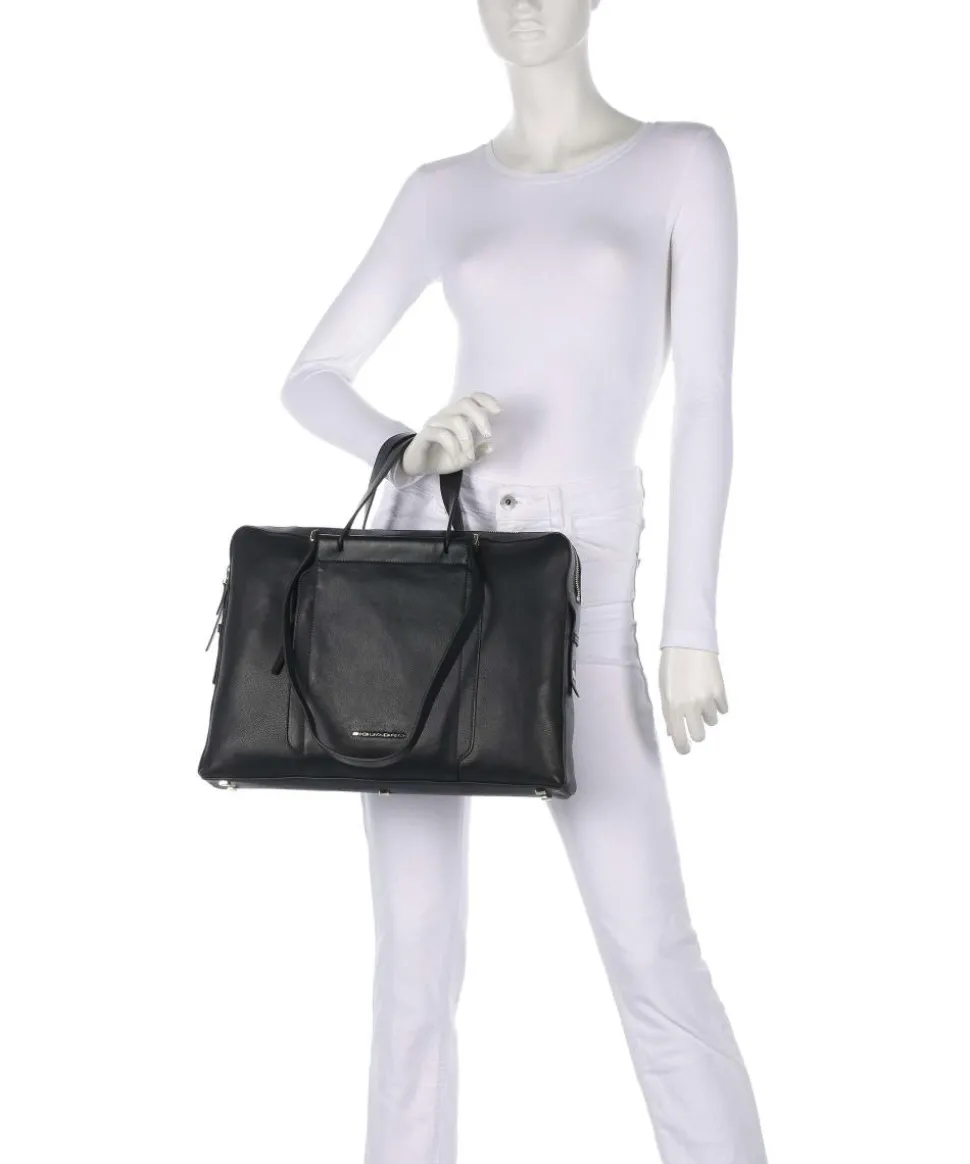 W92 Aktentasche 15″ genarbtes Rindsleder schwarz