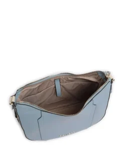 W92 Umhängetasche fein genarbtes Rindsleder hellblau