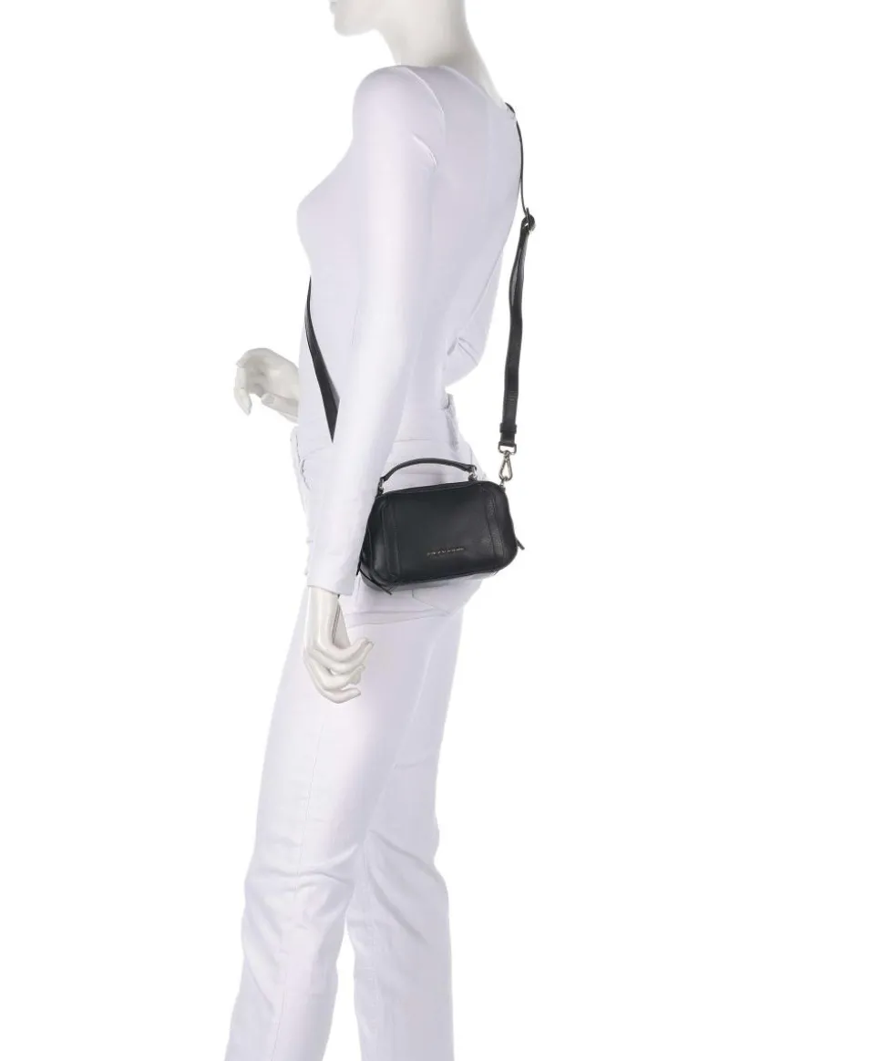 W92 Umhängetasche fein genarbtes Rindsleder schwarz