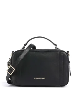 W92 Umhängetasche fein genarbtes Rindsleder schwarz