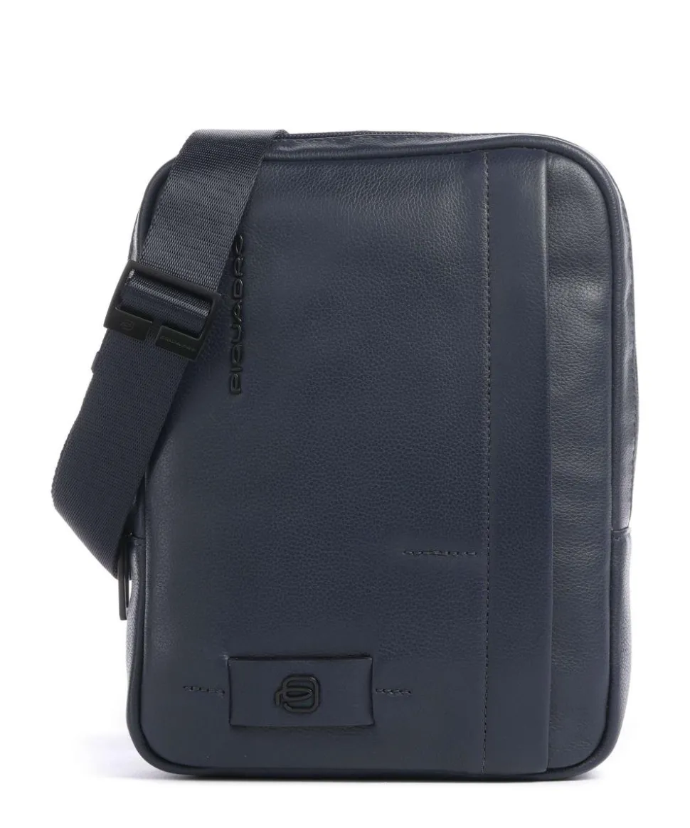 W137 Umhängetasche genarbtes Rindsleder dunkelblau