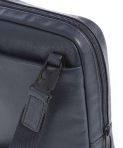 W137 Umhängetasche genarbtes Rindsleder dunkelblau