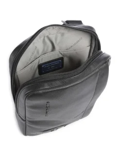 W137 Umhängetasche genarbtes Rindsleder schwarz