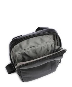 W137 Umhängetasche genarbtes Rindsleder schwarz