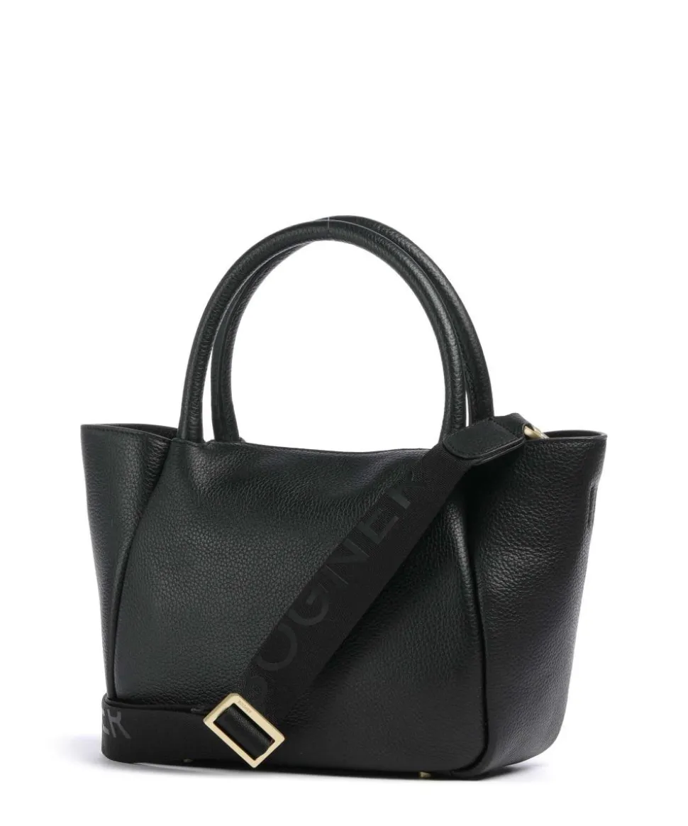 Wallis Raja Handtasche genarbtes Rindsleder schwarz