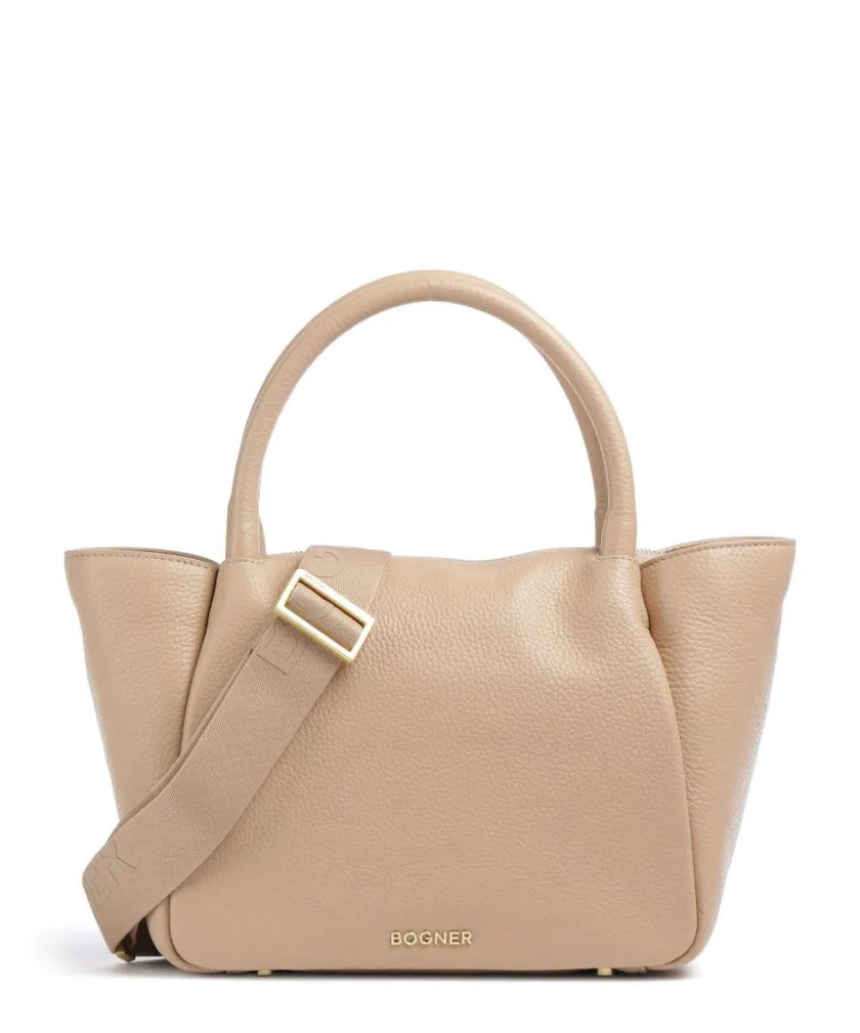 Wallis Raja Handtasche genarbtes Rindsleder hellbraun