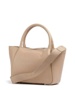 Wallis Raja Handtasche genarbtes Rindsleder hellbraun