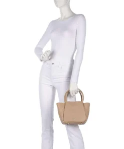 Wallis Raja Handtasche genarbtes Rindsleder hellbraun