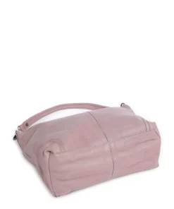 Washed Waxed Cow Bolivia Beuteltasche Pull-Up Rindsleder lavendel