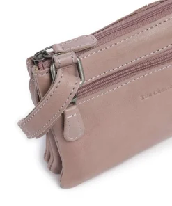 Washed Waxed Cow Osaka Umhängetasche genarbtes Rindsleder lavendel