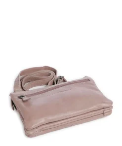 Washed Waxed Cow Osaka Umhängetasche genarbtes Rindsleder lavendel