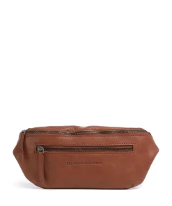 Washed Waxed Cow Severo Gürteltasche genarbtes Rindsleder cognac