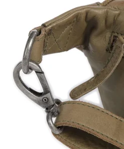 Washed Waxed Cow Severo Gürteltasche genarbtes Rindsleder olivgrün