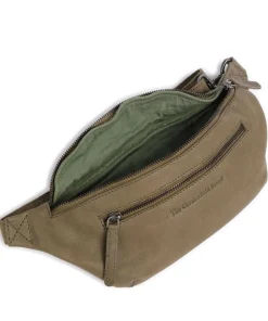Washed Waxed Cow Severo Gürteltasche genarbtes Rindsleder olivgrün
