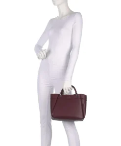 Wave M Handtasche Lederimitat wein