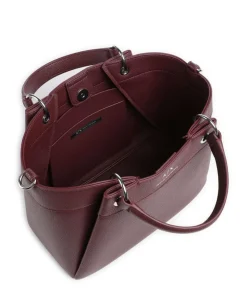 Wave M Handtasche Lederimitat wein