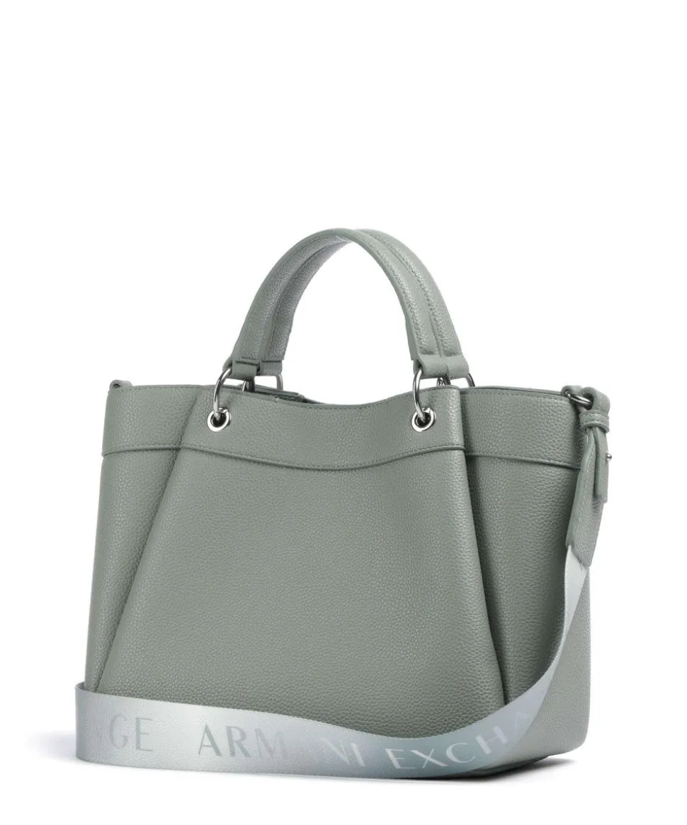 Wave M Handtasche Lederimitat grünblau