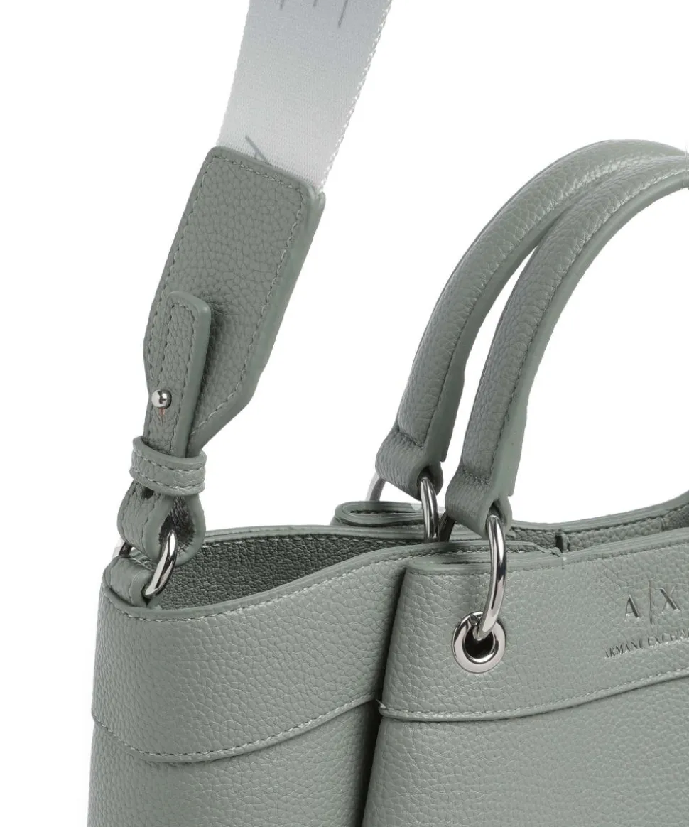 Wave M Handtasche Lederimitat grünblau