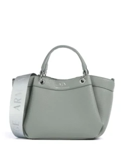 Wave S Handtasche Lederimitat graugrün