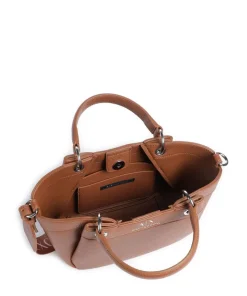 Wave S Handtasche Lederimitat cognac