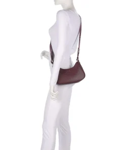 Wave S Umhängetasche Lederimitat wein