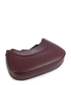 Wave S Umhängetasche Lederimitat wein